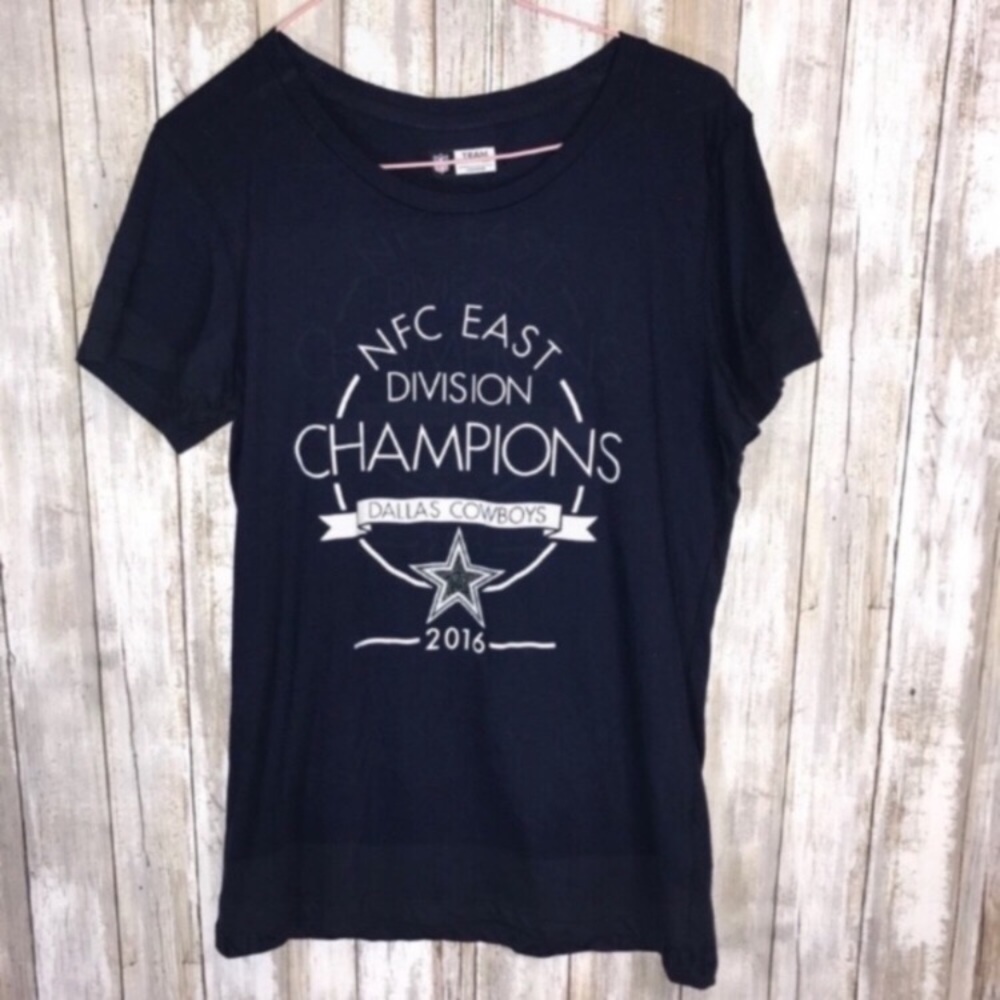 Dallas Cowboys Women’s Medium Graphic Tee 2016 NFC East Champions Shirt NFL - Picture 5 of 5